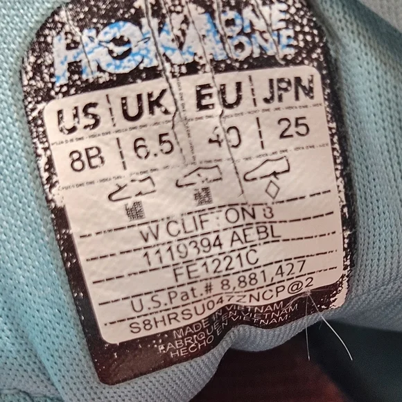 Hoka One One Clifton 8 Women's 8B Blue 1119394 AEBL - Picture 11 of 11